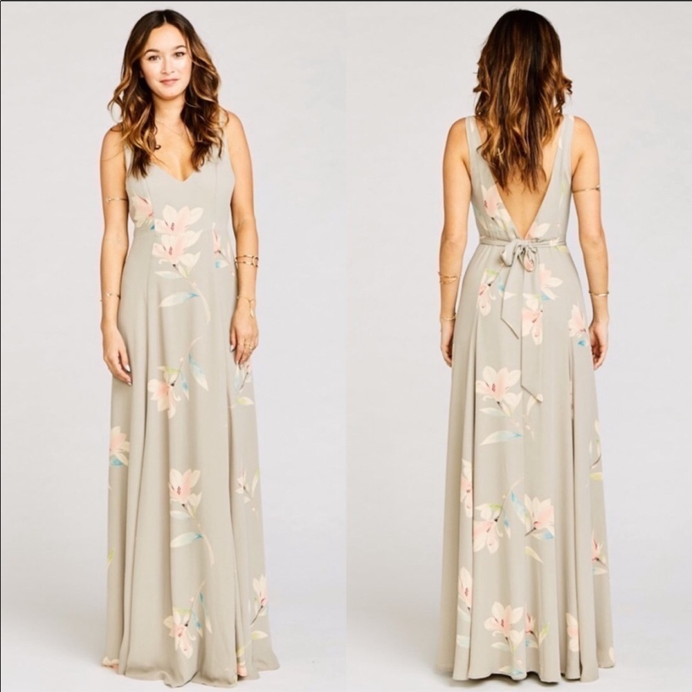 Show Me Your Mumu Jenn Maxi Dress in Lily Showers